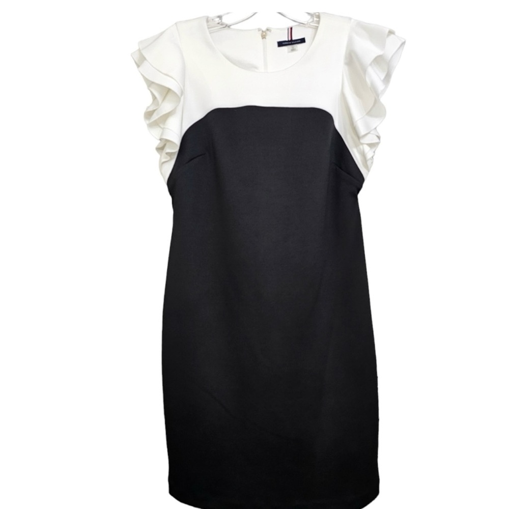 Elegant Black and White Dress